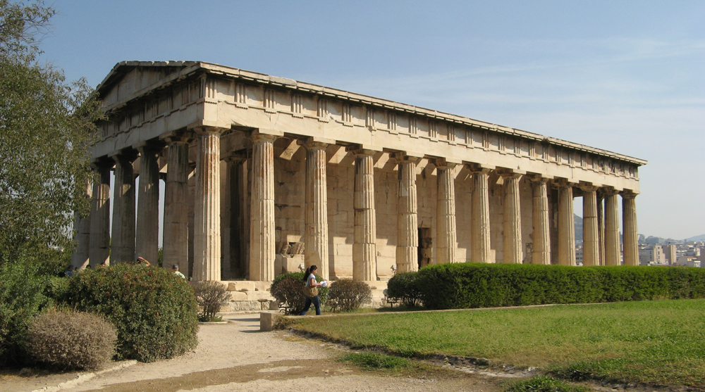 doric order greek architecture ancient greece temple of hephaestus